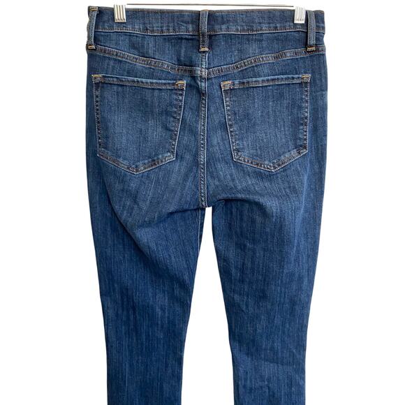 Gap Denim‎ High Rise Legging 2/26 Regular Dark Indigo Raw hem - Excellent - Picture 10 of 14